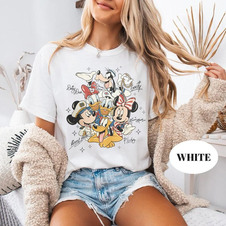 Mickey Friends Cruise Shirt, Disney Cruise Shirt, Mickey Minnie Donald Daisy Goofy Pluto Tee, Disney Vacation Shirt