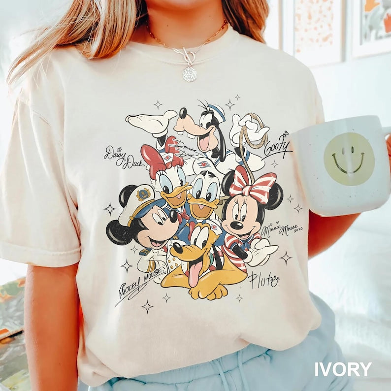 Mickey Friends Cruise Shirt, Disney Cruise Shirt, Mickey Minnie Donald Daisy Goofy Pluto Tee, Disney Vacation Shirt