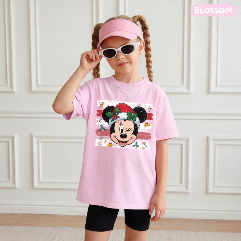Disney Christmas Family Shirts, Comfort Colors Mickey Minnie Donald Daisy Goofy Christmas Tee Matching Family Holiday Tees, Disney Xmas Gift