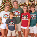 Disney Christmas Family Shirts, Comfort Colors Mickey Minnie Donald Daisy Goofy Christmas Tee Matching Family Holiday Tees, Disney Xmas Gift