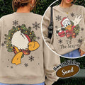 2-sided Disney Donald Tis The Season Christmas Wreath Retro product image 1