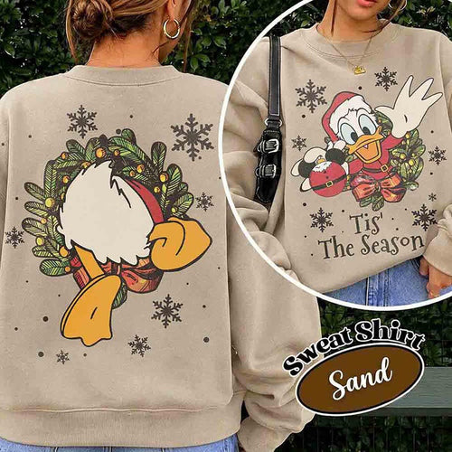 2-sided Disney Donald Tis The Season Christmas Wreath Retro product image 1