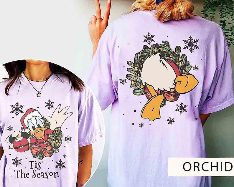 2-sided Disney Donald Tis The Season Christmas Wreath Retro product image 4