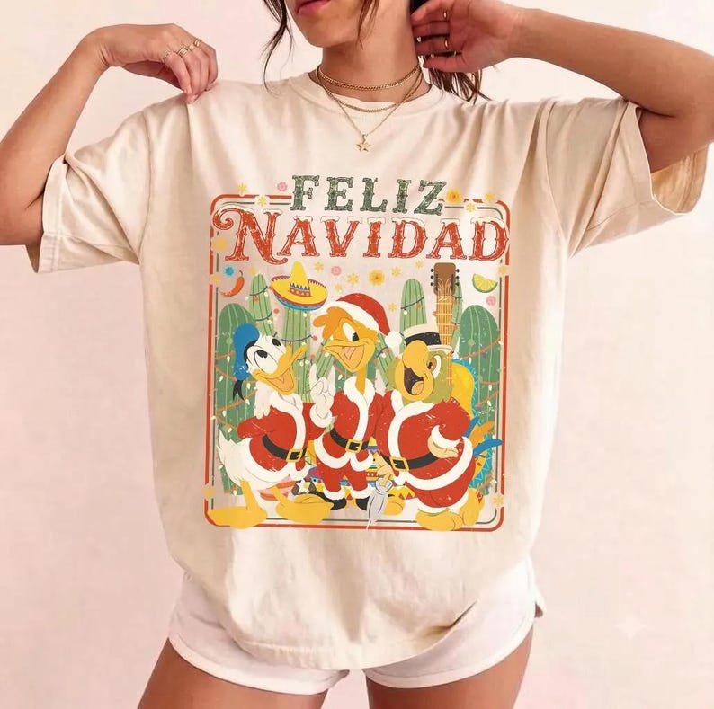 Retro Disney The Three Caballeros Feliz Navidad Christmas product image 2