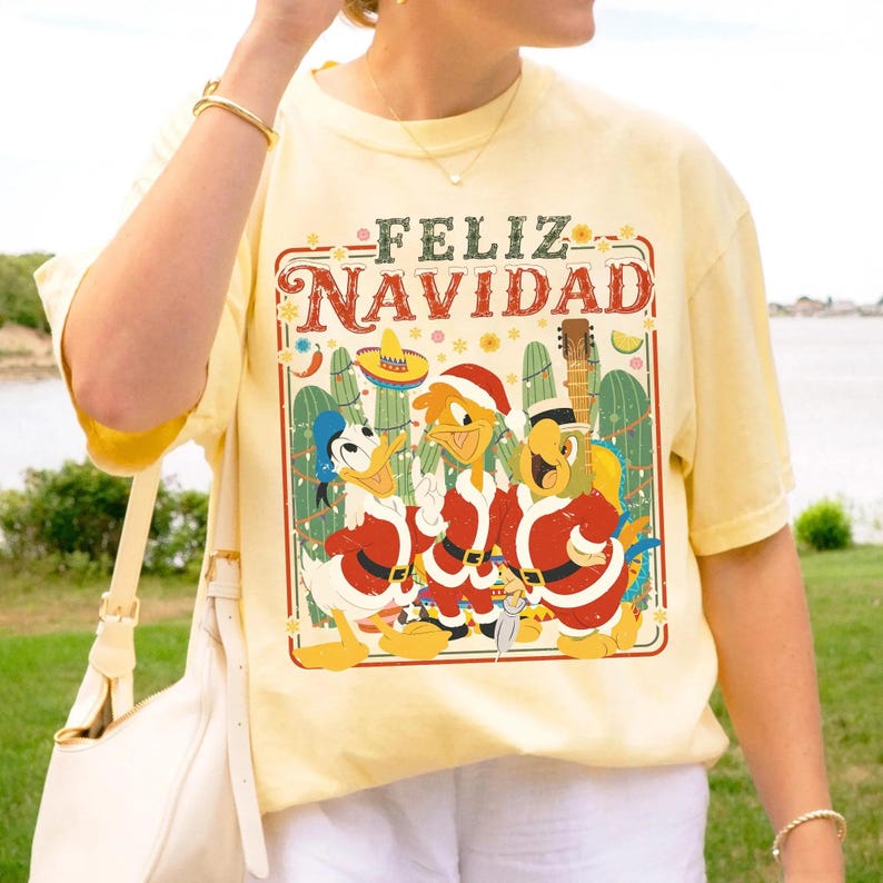 Retro Disney The Three Caballeros Feliz Navidad Christmas product image 4