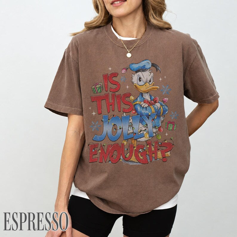 Vintage Donald Duck Christmas Shirt, Disney Tis The Season Holiday Shirt, Very Merry Christmas Family Matching Trip Tee for Disney Park 2026