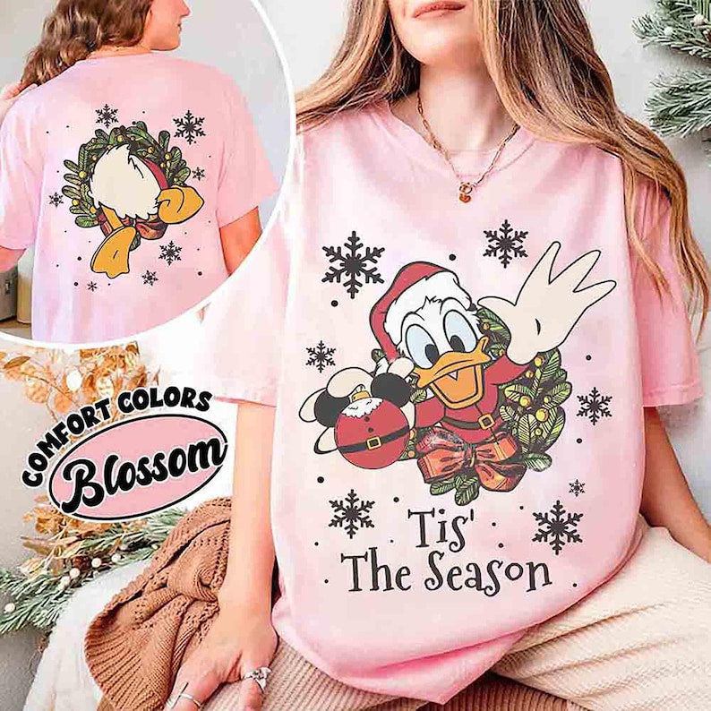 2-sided Disney Donald Tis The Season Christmas Wreath Retro product image 3