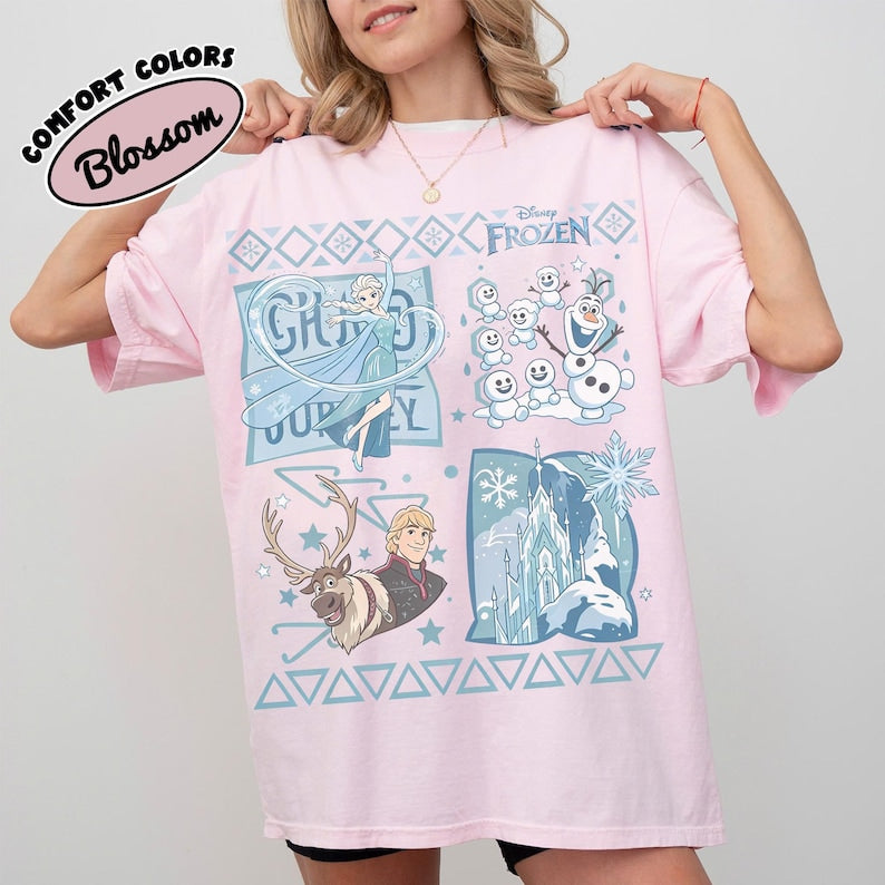 Comfort Colors® Disney Princess Elsa Shirt, Frozen Birthday Girl Tee, Magic Kingdom Family Matching Tee, Disneyland Kids Trip Shirt 2026