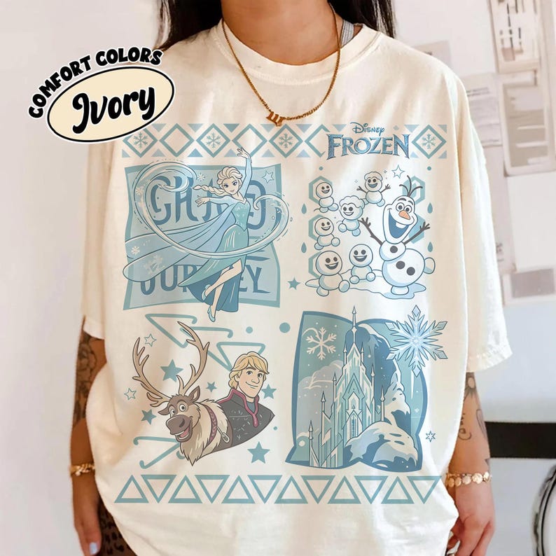 Comfort Colors® Disney Princess Elsa Shirt, Frozen Birthday Girl Tee, Magic Kingdom Family Matching Tee, Disneyland Kids Trip Shirt 2026
