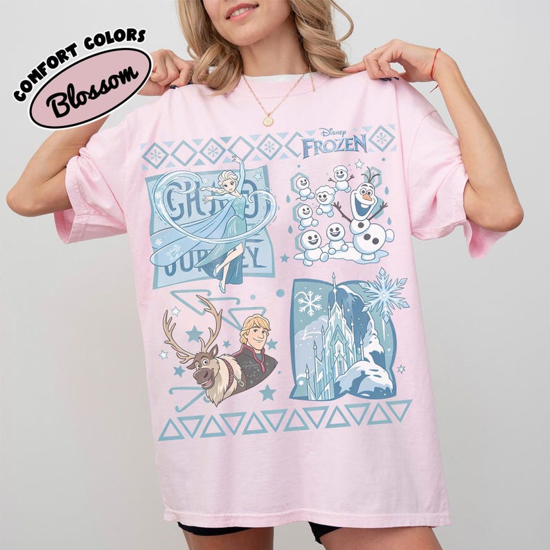 Comfort Colors® Disney Princess Elsa Shirt, Frozen Birthday Girl Tee, Magic Kingdom Family Matching Tee, Disneyland Kids Trip Shirt 2026