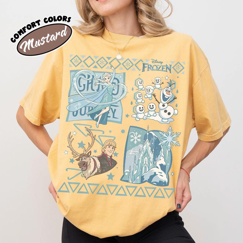Comfort Colors® Disney Princess Elsa Shirt, Frozen Birthday Girl Tee, Magic Kingdom Family Matching Tee, Disneyland Kids Trip Shirt 2026