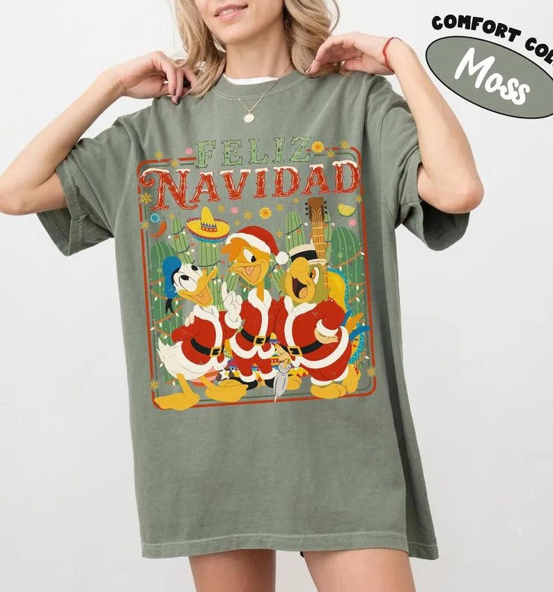 Retro Disney The Three Caballeros Feliz Navidad Christmas product image 5