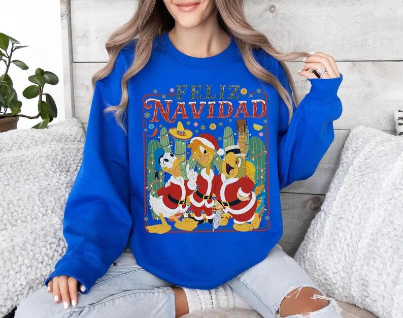 Retro Disney The Three Caballeros Feliz Navidad Christmas product image 7