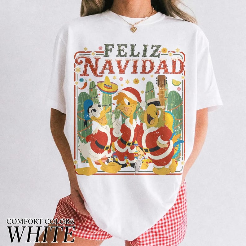 Retro Disney The Three Caballeros Feliz Navidad Christmas product image 6