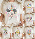 Personalized Mickey & Friends Birthday Shirt, Disneyland Birthday Trip Family Matching 2026 Shirt, Birthday Boy Girl Crew Squad Gifts Tee
