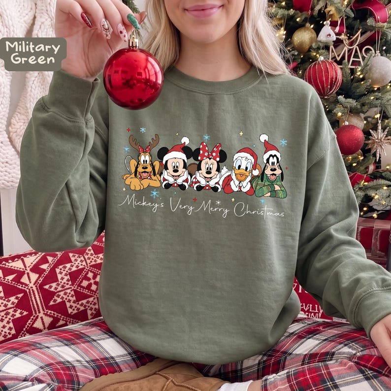 Mickey's Very Merry Christmas Sweatshirt, Mickey & Friends Disney Christmas Crewneck, Holiday Family Sweater, Disney Christmas Gift