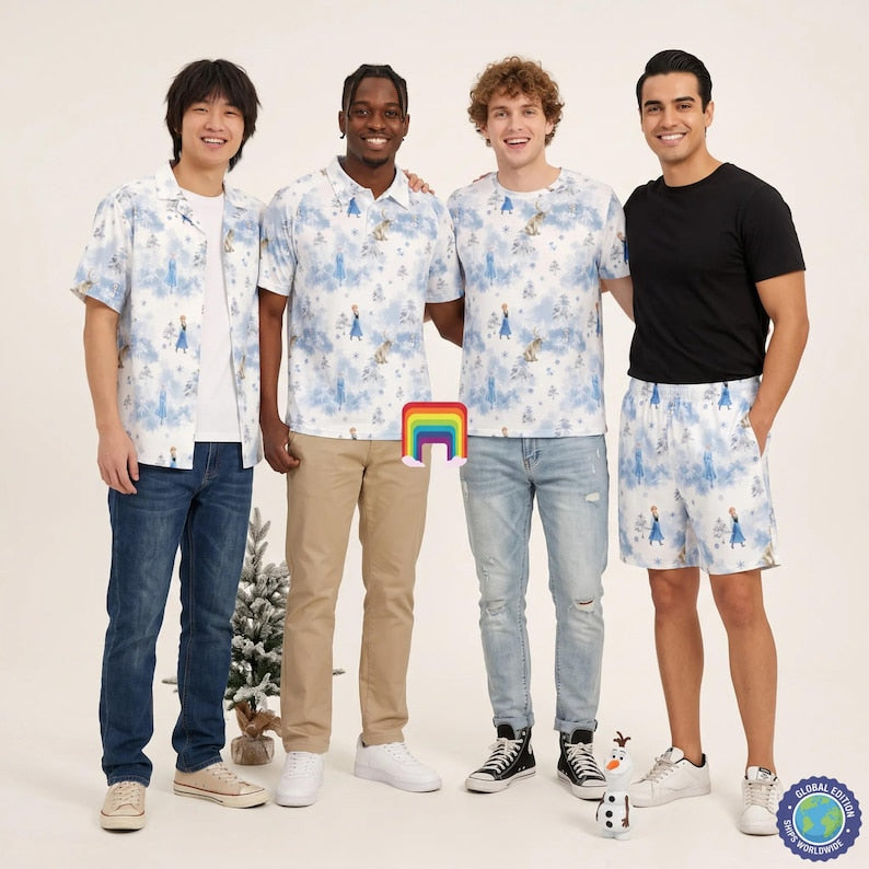 Frozen Forest Companions - Disney Inspired Men's Button product image 1