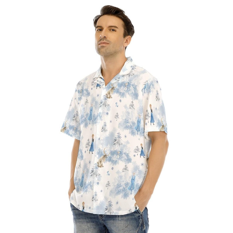 Frozen Forest Companions - Disney Inspired Men's Button product image 5