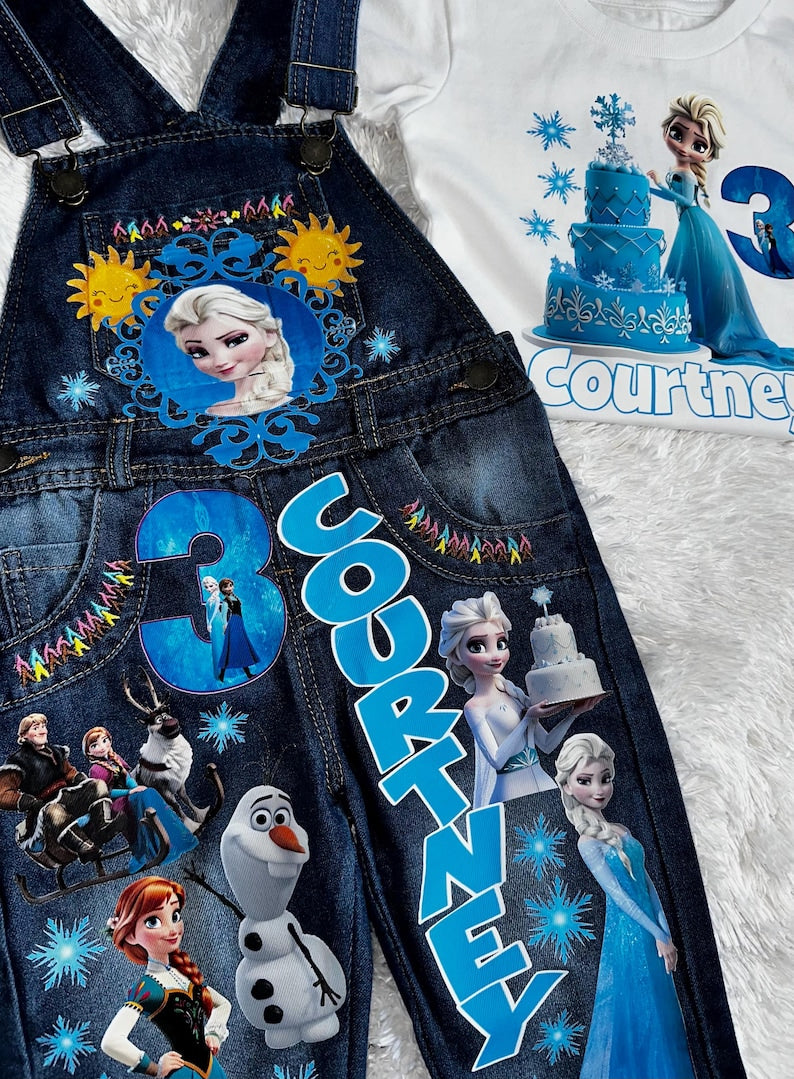 Frozen Birthday Overall
