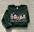 Disney Mickey's Very Merry Christmas Sweatshirt, Mickey Mouse Minnie Goofy Donald Duck Pluto Holiday Crewneck, Disney Friends Christmas Gift