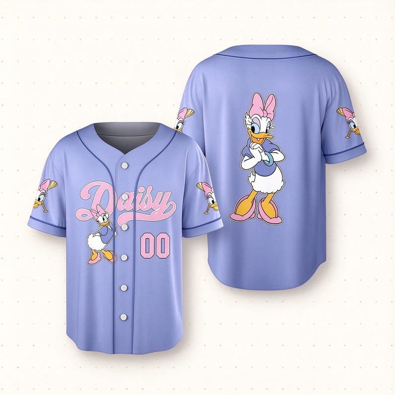 Custom Disney Mickey And Friends Baseball Jersey, Personalized Name Number Jersey, Disney Trip Matching Shirt, Custom Cartoon Jersey Gift