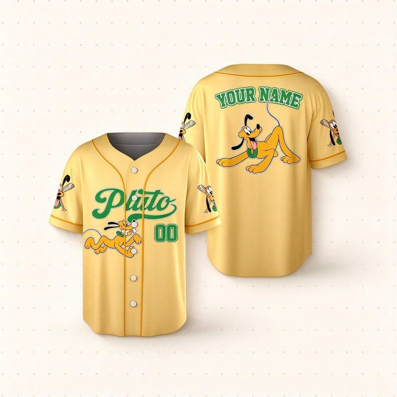 Custom Disney Mickey And Friends Baseball Jersey, Personalized Name Number Jersey, Disney Trip Matching Shirt, Custom Cartoon Jersey Gift