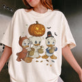 Vintage Donald Duck Nephews Spooky Season Shirt, Disney Halloween Shirts Graphic Tee DD925