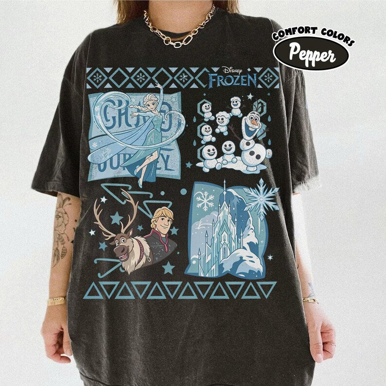 Comfort Colors® Disney Princess Elsa Shirt, Frozen Birthday Girl Tee, Magic Kingdom Family Matching Tee, Disneyland Kids Trip Shirt 2026
