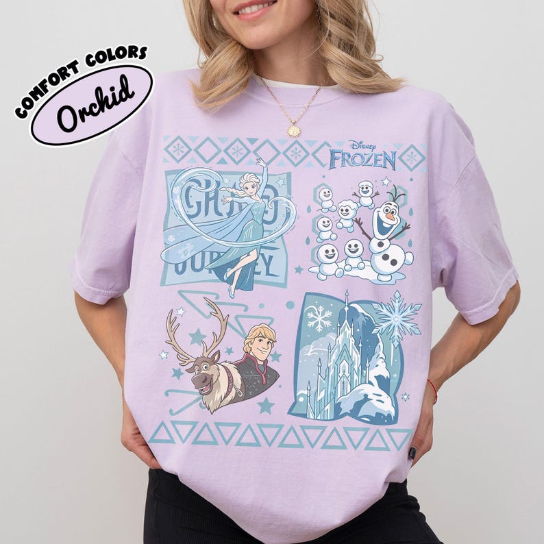 Comfort Colors® Disney Princess Elsa Shirt, Frozen Birthday Girl Tee, Magic Kingdom Family Matching Tee, Disneyland Kids Trip Shirt 2026