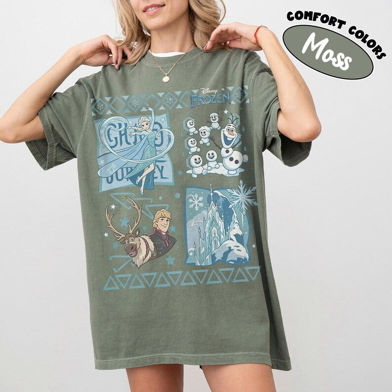 Comfort Colors® Disney Princess Elsa Shirt, Frozen Birthday Girl Tee, Magic Kingdom Family Matching Tee, Disneyland Kids Trip Shirt 2026