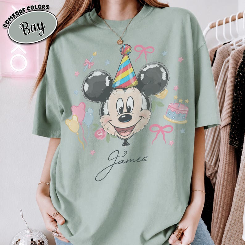 Personalized Mickey & Friends Birthday Shirt, Disneyland Birthday Trip Family Matching 2026 Shirt, Birthday Boy Girl Crew Squad Gifts Tee