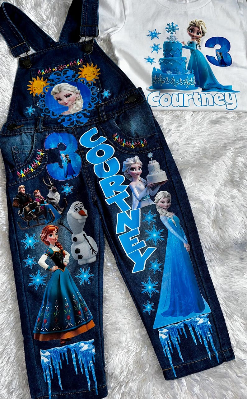 Frozen Birthday Overall