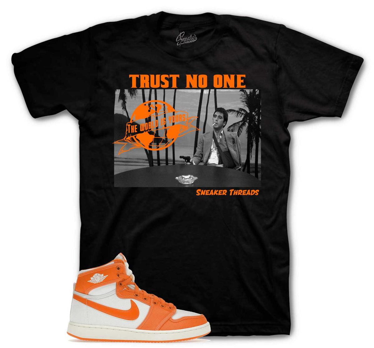 Retro 1 AJKO Rush Orange Tony Knows Shirt