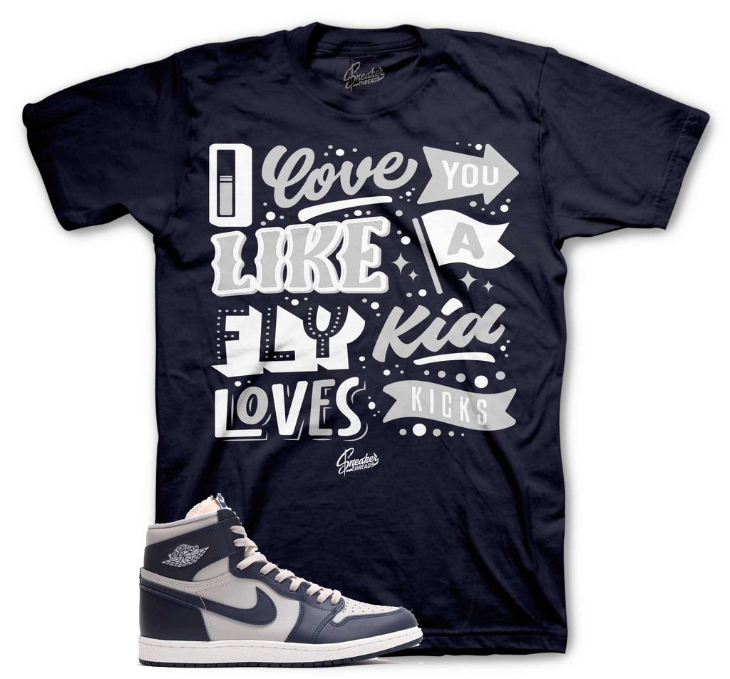 Retro 1 Georgetown 85 Love Kicks Shirt