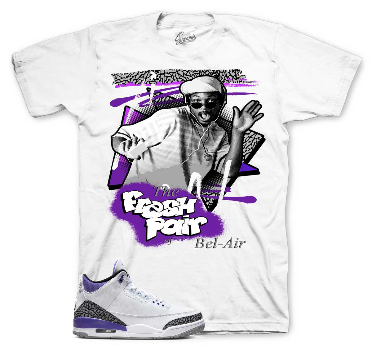Retro 3 Dark Iris Fresh Pair Shirt