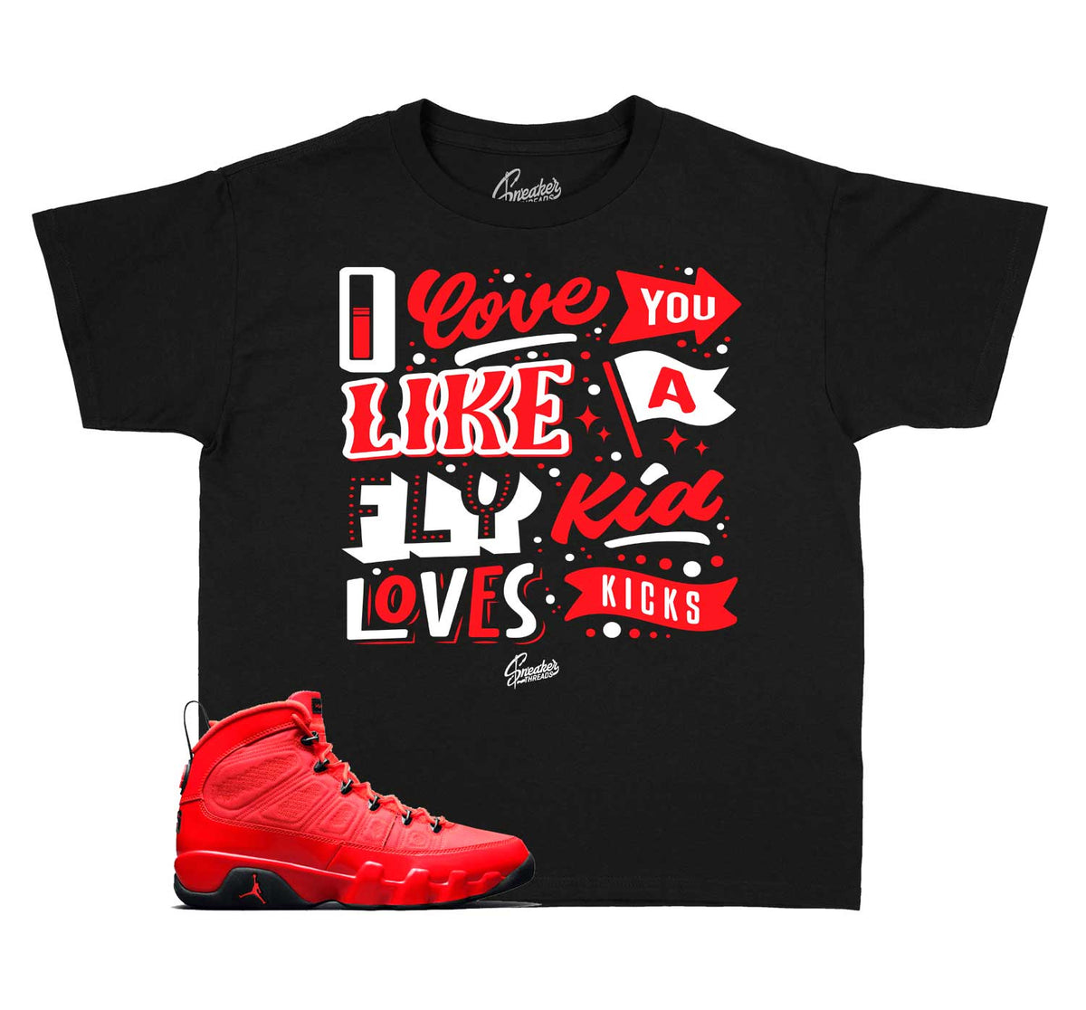 Kids - Chile Red 9 Love Kicks Shirt