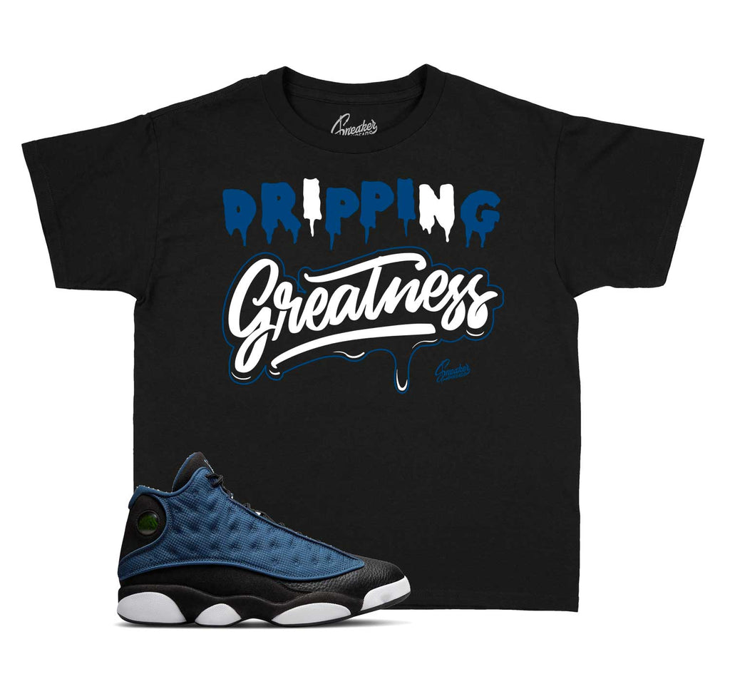 Kids - Navy 13 Drip Greatness Shirt