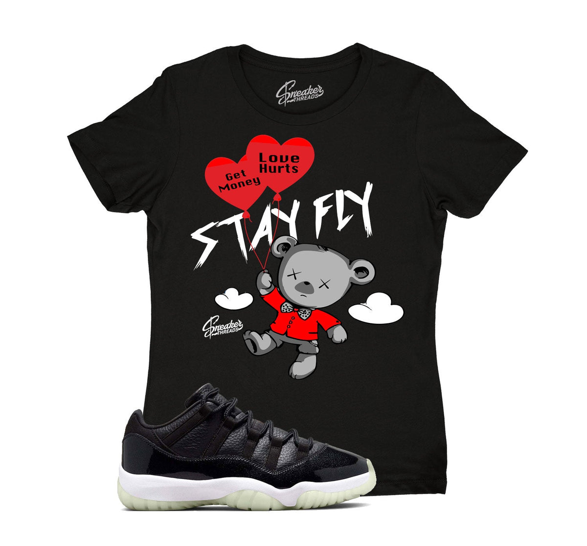 Womens - Retro 11 72-10 Money Over Love Shirt