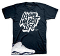 Retro 6 Midnight Navy Living Life Shirt
