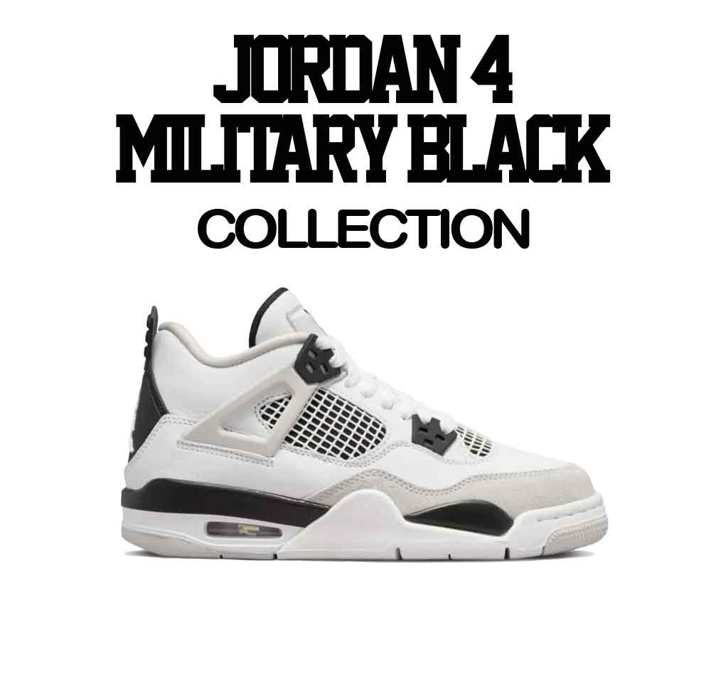 Retro 4 Military Black Queens Shirt